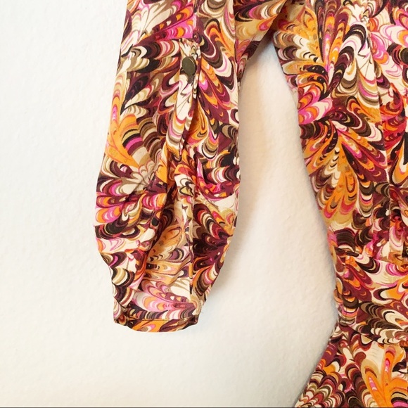 Haven Silk Pattern Print Romper - Picture 4 of 6